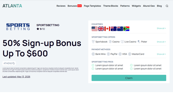 Akurai - Modern Sportsbook Review Websites