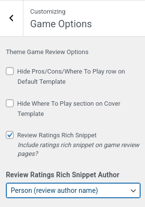 Theme Customizations