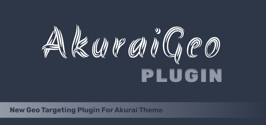 New AkuraiGeo Plugin